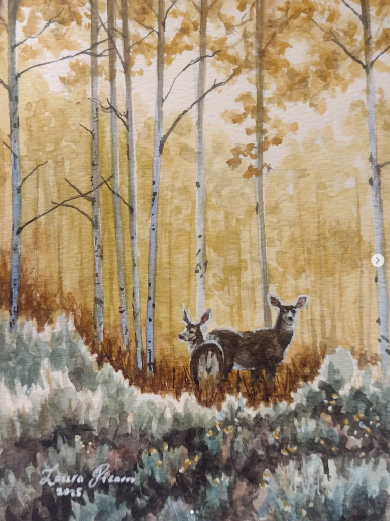 Deer in Aspens
