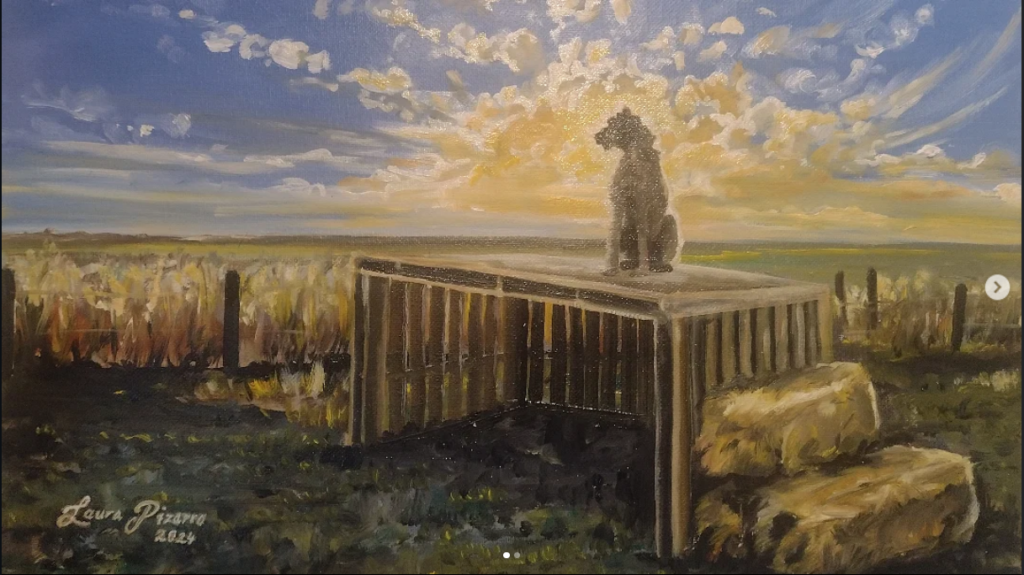 Dog at Sunrise