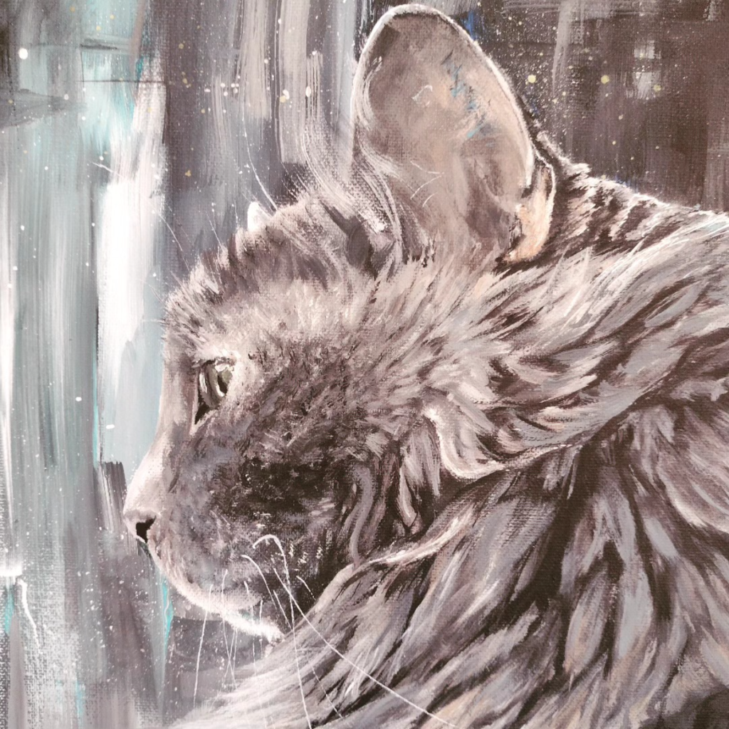 Moody Cat Portrait