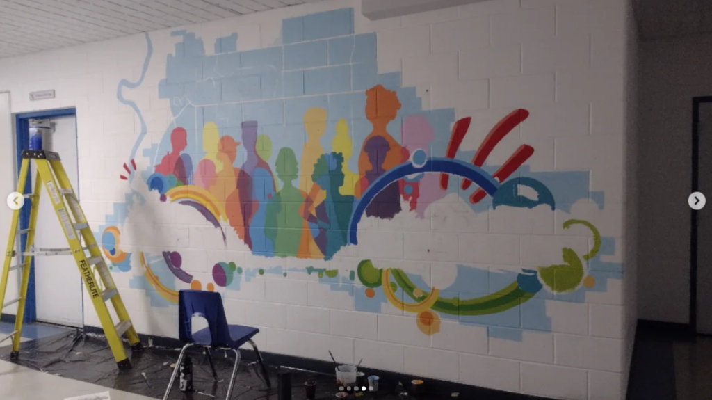 Mural in Progress